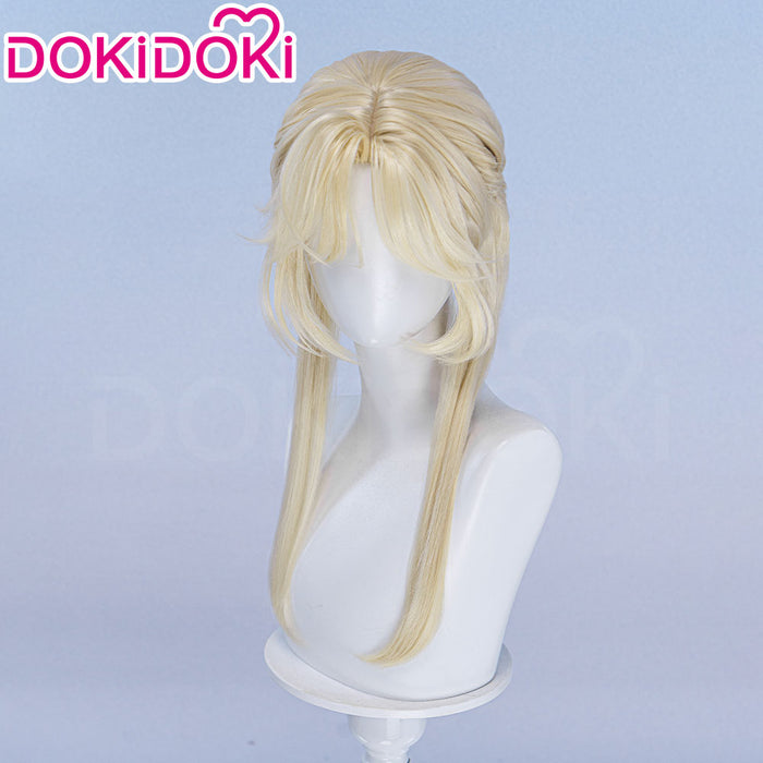 【Ready For Ship】DokiDoki Game Cosplay Wig Long Blond Updo Hair