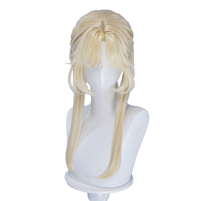 【Ready For Ship】DokiDoki Game Cosplay Wig Long Blond Updo Hair