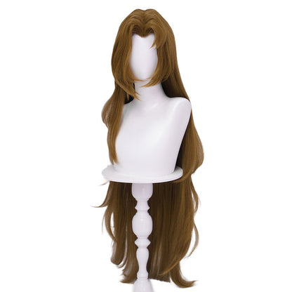 【Ready For Ship】DokiDoki Game Cosplay Wig Long Curly Brown Hair