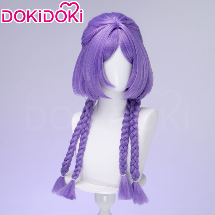 【Ready For Ship】DokiDoki Game Cosplay Wig Long Purple Long braids Hair