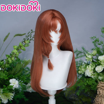 【Ready For Ship】DokiDoki Game Cosplay Wig / Tail Long Straight Brown Hair
