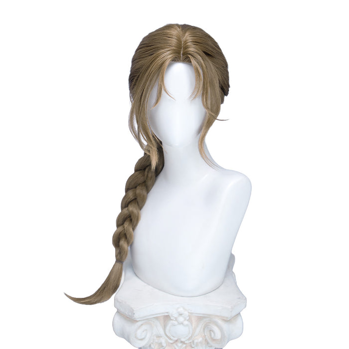 【Ready For Ship】DokiDoki Game Delta Force Cosplay Vlinder Wig Long Brown Braids Hair Lina van der Meer