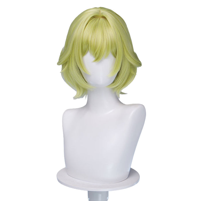 【Ready For Ship】DokiDoki Game Genshin Impact Cosplay Tholindis Wig Short Blonde Hair