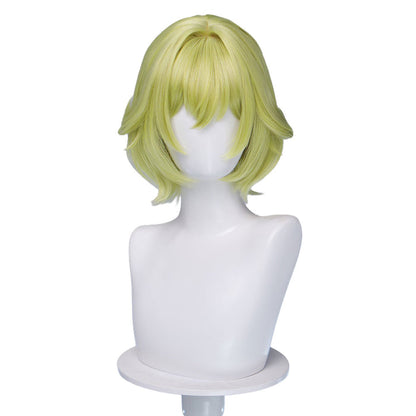 【Ready For Ship】DokiDoki Game Genshin Impact Cosplay Tholindis Wig Short Blonde Hair