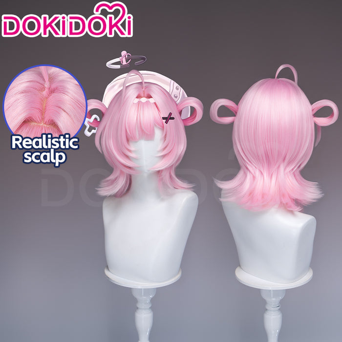 【Ready For Ship】DokiDoki Game Neverness to Everness Cosplay Chiz Wig Short Pink Hair Detachable Braids NTE