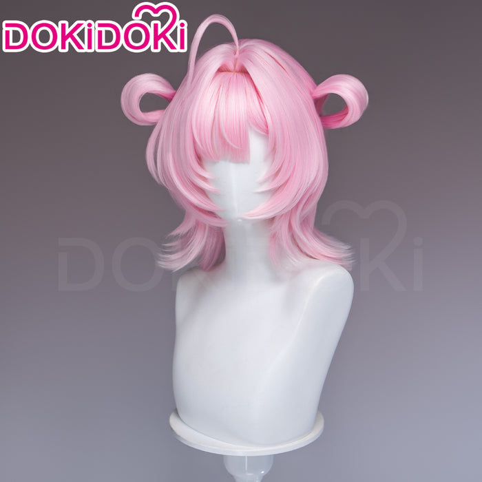 【Ready For Ship】DokiDoki Game Neverness to Everness Cosplay Chiz Wig Short Pink Hair Detachable Braids NTE