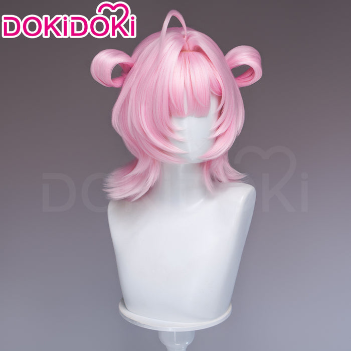 【Ready For Ship】DokiDoki Game Neverness to Everness Cosplay Chiz Wig Short Pink Hair Detachable Braids NTE