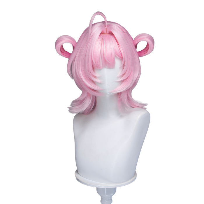 【Ready For Ship】DokiDoki Game Neverness to Everness Cosplay Chiz Wig Short Pink Hair Detachable Braids NTE