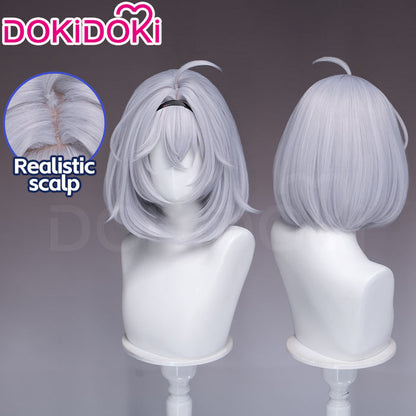 【Ready For Ship】DokiDoki Game Neverness to Everness Cosplay Esper Zero Female Wig Short Straight Grey Hair MC NTE