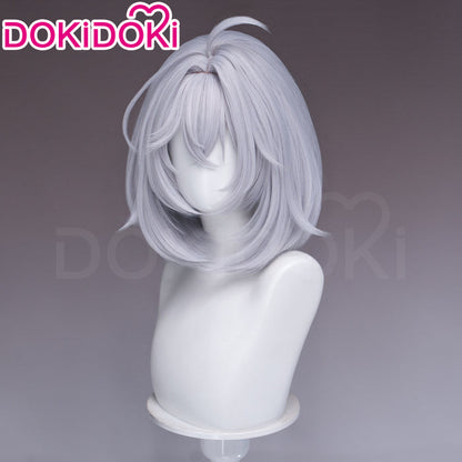 【Ready For Ship】DokiDoki Game Neverness to Everness Cosplay Esper Zero Female Wig Short Straight Grey Hair MC NTE