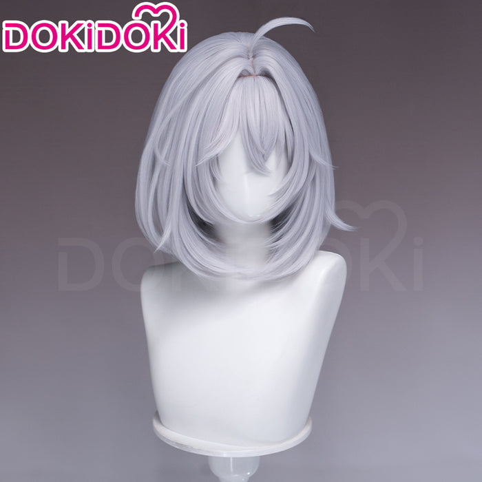 【Ready For Ship】DokiDoki Game Neverness to Everness Cosplay Esper Zero Female Wig Short Straight Grey Hair MC NTE