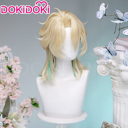 【Ready For Ship】DokiDoki Game Wuthering Waves Cosplay Luuk Herssen Wig Long Blonde Light Green Hightlight Hair
