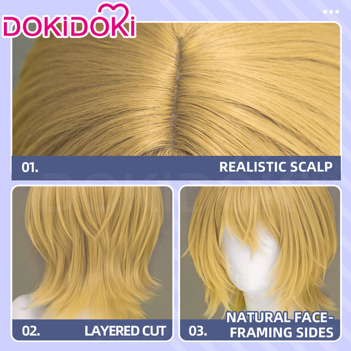【Ready For Ship】DokiDoki Manga Anime Oshi no Ko Cosplay Hikaru Kamiki Wig Short Blonde Hair