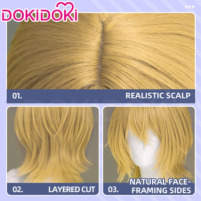 【Ready For Ship】DokiDoki Manga Anime Oshi no Ko Cosplay Hikaru Kamiki Wig Short Blonde Hair