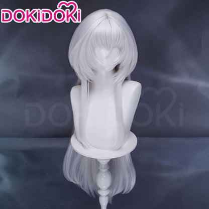 【Ready For Ship】DokiDoki Manga Anime Oshi no Ko Cosplay Tsukuyomi Wig Long Straight Silver Hair Crow Mysterious Girl