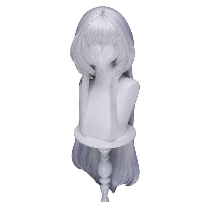 【Ready For Ship】DokiDoki Manga Anime Oshi no Ko Cosplay Tsukuyomi Wig Long Straight Silver Hair Crow Mysterious Girl