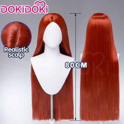 【Ready For Ship】DokiDoki Movie Cosplay Wig Long Straight Brown Hair