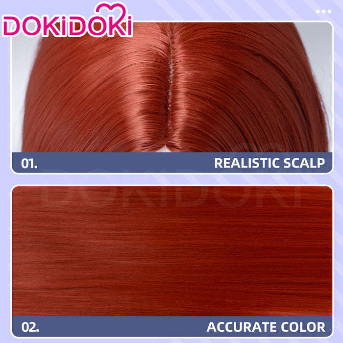 【Ready For Ship】DokiDoki Movie Cosplay Wig Long Straight Brown Hair