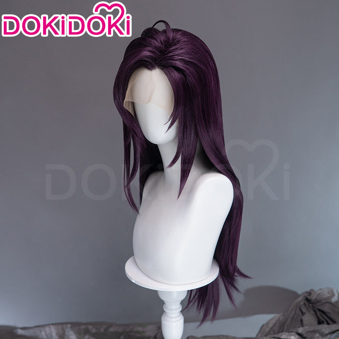 【Ready For Ship】【Front Lace】DokiDoki Game Cosplay Long Straight Purple Hair