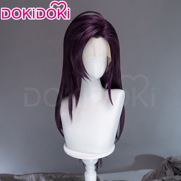 【Ready For Ship】【Front Lace】DokiDoki Game Cosplay Long Straight Purple Hair