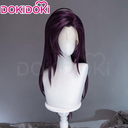 【Ready For Ship】【Front Lace】DokiDoki Game Cosplay Long Straight Purple Hair