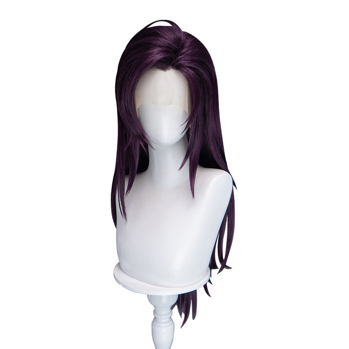 【Ready For Ship】【Front Lace】DokiDoki Game Cosplay Long Straight Purple Hair