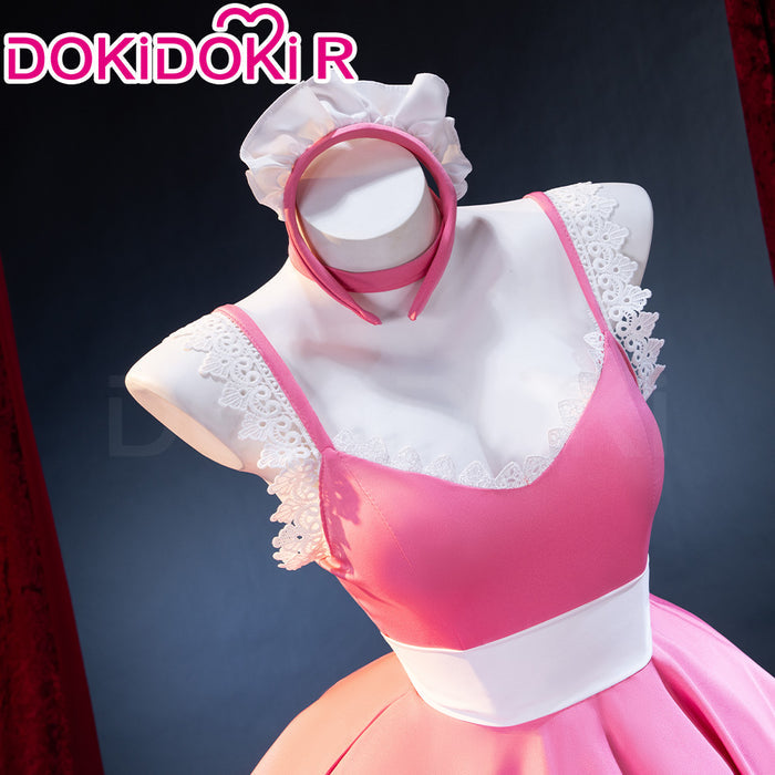 【Ready For Ship】【Last Batch】DokiDoki-R Anime Cosplay Costume Lace Pink Bow Dress Sweets Paradise Maid Outfit