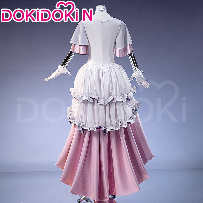 【 Ready For Ship】【Size XS-3XL】DokiDoki-N Anime Cosplay Ultimate Costume Pink White Purple Trailing Dress
