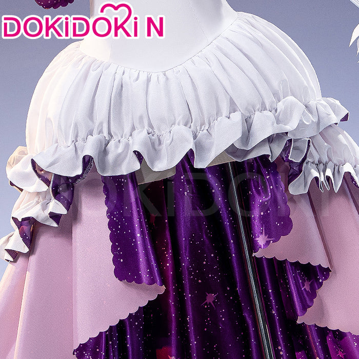 【 Ready For Ship】【Size XS-3XL】DokiDoki-N Anime Cosplay Ultimate Costume Pink White Purple Trailing Dress