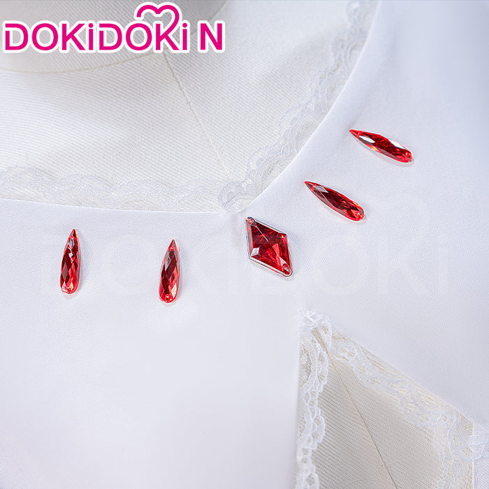 【 Ready For Ship】【Size XS-3XL】DokiDoki-N Anime Cosplay Ultimate Costume Pink White Purple Trailing Dress