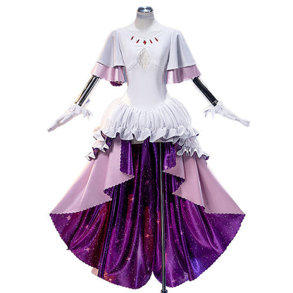 【 Ready For Ship】【Size XS-3XL】DokiDoki-N Anime Cosplay Ultimate Costume Pink White Purple Trailing Dress