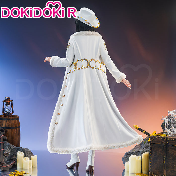 【Ready For Ship】【Size XS-3XL】DokiDoki-R Anime Cosplay  Women Costume Purple White With Hat / Long Cape