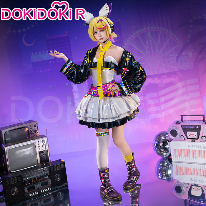 【 Ready For Ship】【Size XS-XL】DokiDoki-R Vsinger × Muse Dash Cosplay Rinn /  Lenn Costume