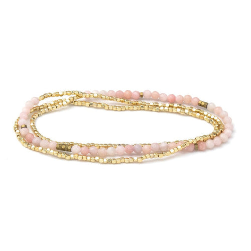Scout Curated Wears Delicate Stone Wrap - Pink Opal Scout Curated Wears Delicate Stone Wrap - Pink Opal Bracelet