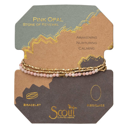 Scout Curated Wears Delicate Stone Wrap - Pink Opal Scout Curated Wears Delicate Stone Wrap - Pink Opal Bracelet