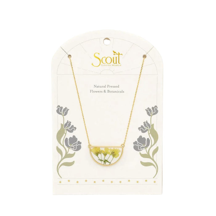 Scout Curated Wears Pressed Yellow Baby's Breath Necklace Scout Curated Wears Pressed Yellow Baby's Breath Necklace Necklaces