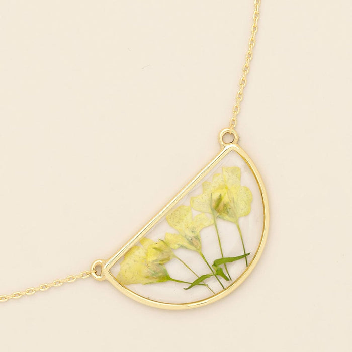Scout Curated Wears Pressed Yellow Baby's Breath Necklace Scout Curated Wears Pressed Yellow Baby's Breath Necklace Necklaces