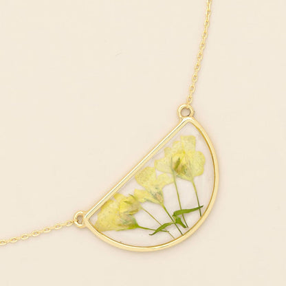 Scout Curated Wears Pressed Yellow Baby's Breath Necklace Scout Curated Wears Pressed Yellow Baby's Breath Necklace Necklaces
