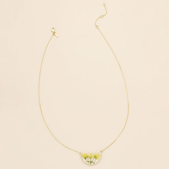 Scout Curated Wears Pressed Yellow Baby's Breath Necklace Scout Curated Wears Pressed Yellow Baby's Breath Necklace Necklaces