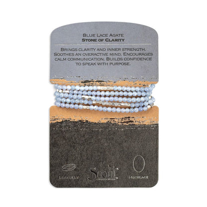 Scout Curated Wears Stone Wrap - Blue Lace Agate Scout Curated Wears Stone Wrap - Blue Lace Agate Bracelet