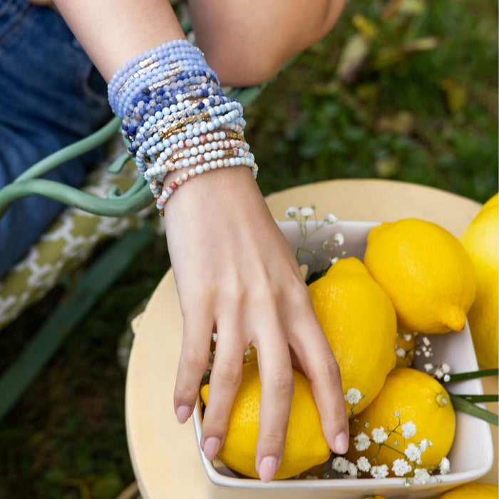 Scout Curated Wears Stone Wrap - Blue Lace Agate Scout Curated Wears Stone Wrap - Blue Lace Agate Bracelet