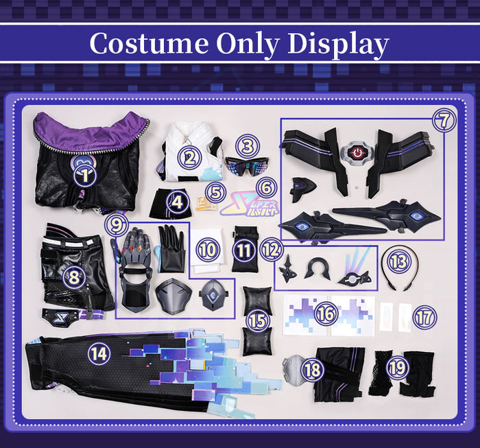 【Size S-2XL】 DokiDoki-R Honkai: Star Rail Cosplay Silver Wolf SP Costume Planarcadia