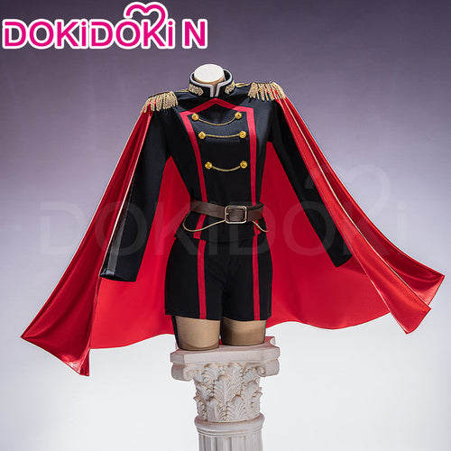 【Size S-2XL】DokiDoki-N Manga Anime Mato Seihei no Slave Cosplay Ren Yamashiro Costume With Cape
