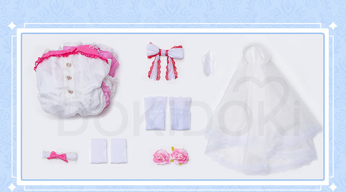 【Size S-2XL】DokiDoki-R Anime Cosplay Costume Light Blue / Pink / Purple Dress