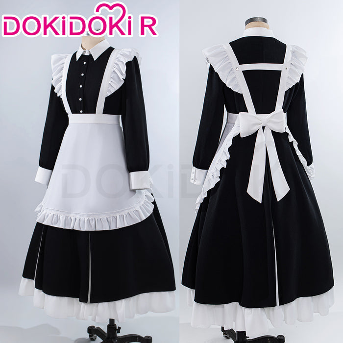 【Size S-2XL】DokiDoki-R Anime Cosplay Costume Maid Dress