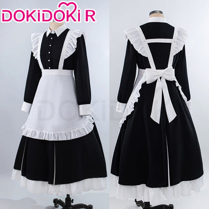 【Size S-2XL】DokiDoki-R Anime Cosplay Costume Maid Dress
