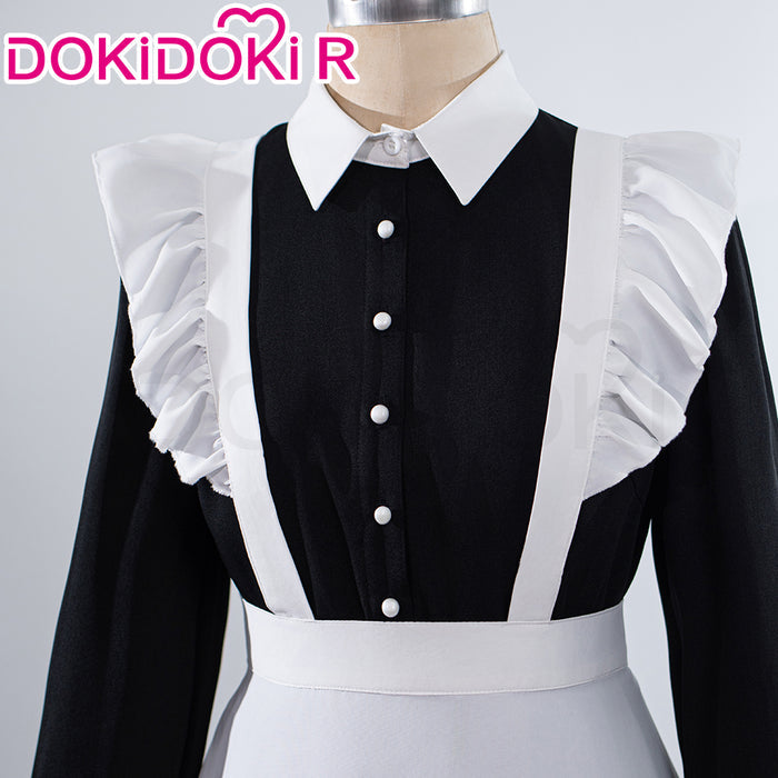 【Size S-2XL】DokiDoki-R Anime Cosplay Costume Maid Dress