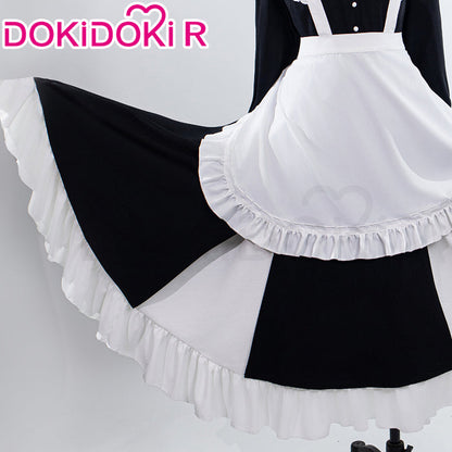 【Size S-2XL】DokiDoki-R Anime Cosplay Costume Maid Dress