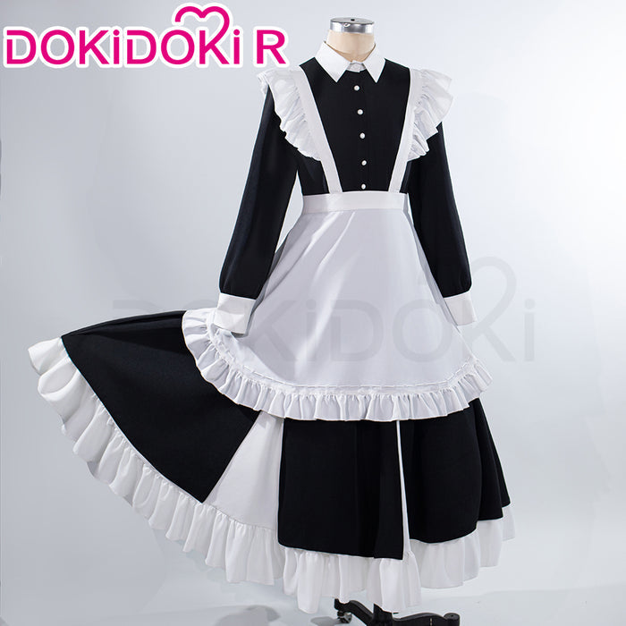 【Size S-2XL】DokiDoki-R Anime Cosplay Costume Maid Dress