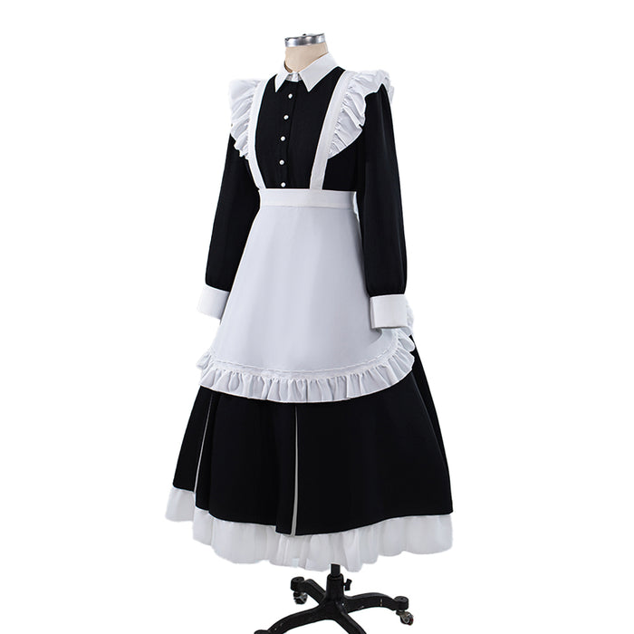 【Size S-2XL】DokiDoki-R Anime Cosplay Costume Maid Dress